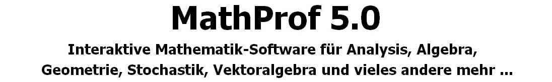 MathProf - Mathematik interaktiv - Software für Stochastik