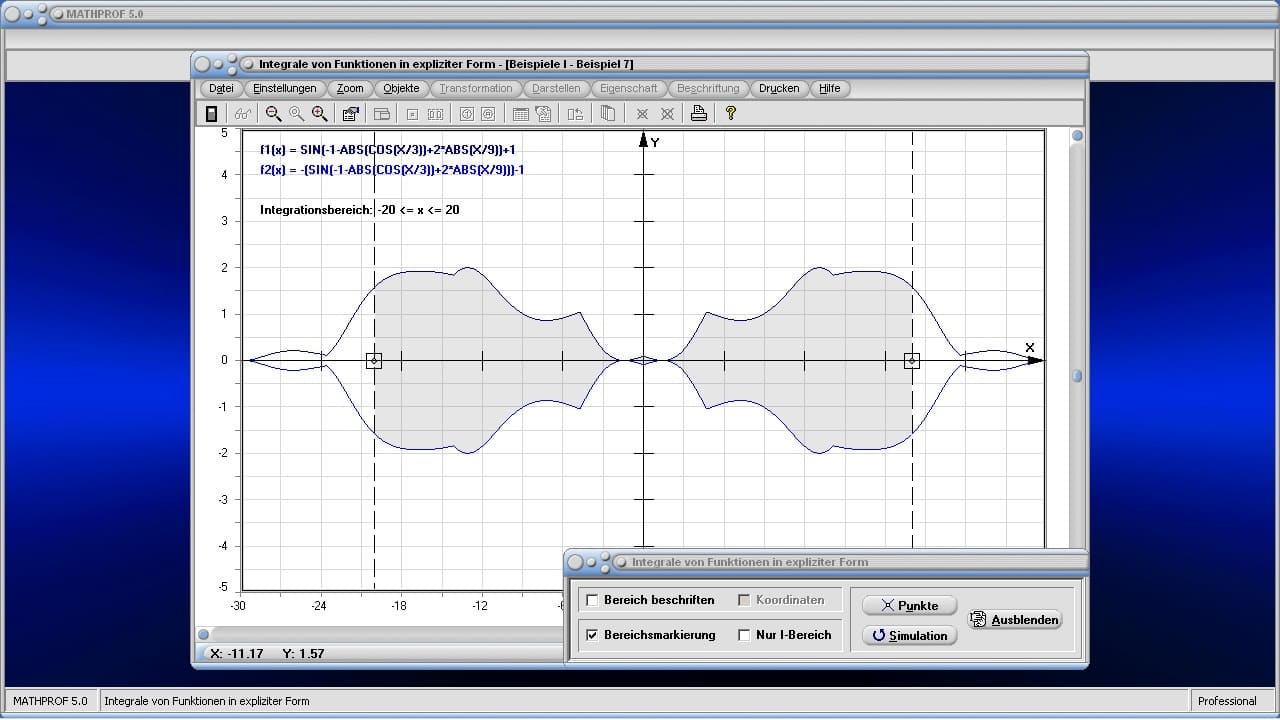 Integralrechnung - Bild 1 - Integral - Bestimmtes Integral - Integrieren - Integralfunktion - Integralrechner - Schwerpunkt - Flächenschwerpunkt - Kurvenlänge - Bogenlänge - Flächenberechnung - Fläche unter Kurve - Absolute Fläche - Graph - Plotten - Grafisch - Bild - Grafik - Bilder - Darstellung - Berechnung - Rechner - Darstellen