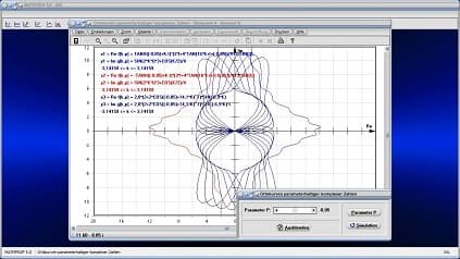 Ortskurven - Komplexe Zahlen - Komplex - Ortskurve - Parametrisierte Gleichungen - Funktionen und Ableitungen in Parameterform ausgeben - Ebene Kurven in Parameterdarstellung - Parametrisierte Kurven plotten - 1. Ableitung von Funktionen in Parameterform - 2D-Plot - Parameterdarstellung - Parametrisierung von Kurven - Parametrische Kurve
