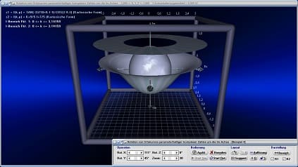 Ortskurven - Komplexe Zahlen - Komplex - Ortskurve - Rotationskörper - y-Achse - Drehkörper - Dreidimensional - Simulation - Rotation - Animation - Simulation - Integralrechnung - Rotationsintegral - Statisches Moment - Volumen - Rotationsvolumen - Mantelfläche - Mantel - Grafisch - Bilder - Plot - Darstellung - Drehung - Drehachse - Plotter - Rechner - Berechnen