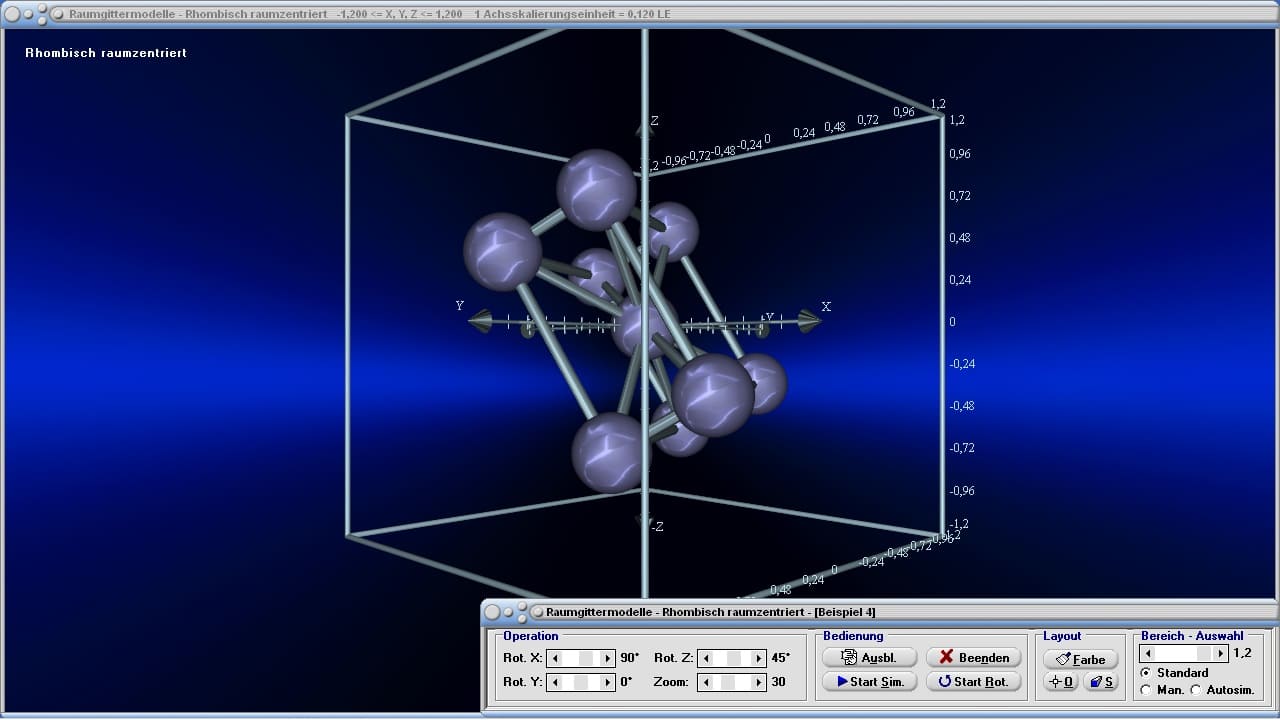 Raumgittermodelle - Bild 1 - Kristallstruktur - Kristallgitter - Gittermodell - Kristallgittertypen - Räumlicher Bau von Molekülen - Hexagonales Gitter - Kubisch flächenzentriertes Gitter - Raumzentriertes Gitter - Kubisches Gitter - Raumgitter - Modell  - 3D - Bilder - Darstellung - Tabelle - Graph - Plotten - Plotter - Darstellen