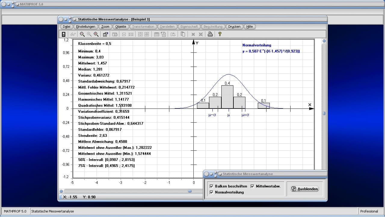 Statistische Messwertanalyse - Bild 1 - Statistische Analyse - Daten - Datenanalyse - Statistische Analyseverfahren - Kennzahlen - Kennwerte - Statistische Tests - Auswerten - Datenauswertung - Mittelwert - Modalwert - Zentralwert - Differenzwert - Maximalwert - Minimalwert - Medianwert - Bild - Darstellen - Plotten - Graph - Rechner - Berechnen - Grafik - Zeichnen - Plotter