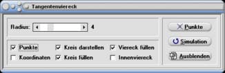 MathProf - Tangentenviereck - Formel - Fläche - Satz - Graph - Rechner - Berechnen - Darstellen - Zeichnen