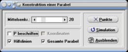 Parabel - Konstruktion - Konstruieren - Brennpunkt - Leitlinie - Parabelkonstruktion - Zeichnen - Darstellen