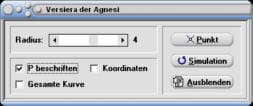 MathProf - Versiera der Agnesi - Kurve 3. Ordnung - Definition - Rechner - Berechnen - Darstellen - Zeichnen