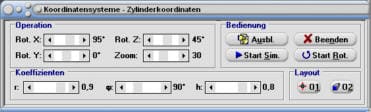 MathProf - Kugelkoordinaten - Zylinderkoordinaten - Kugel - Radius - Zylinder - Alpha - Beta - Gamma - Definition - Graph - Rechner - Berechnen - Darstellen - Zeichnen