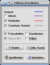 MathProf - Trilineare Koordinaten - Trilinear - Dreieck