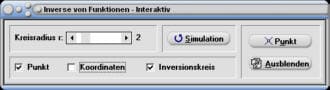 MathProf - Inverse Funktion - Invers - Inversion - Funktion - Funktionen - Kreis - Polarform - Parameterform - Explizit - Kartesisch - Graph - Grafisch - Darstellen - Zeichnen - Parameter - Plotten