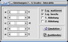 MathProf - Gleichungen höherer Ordnung - Funktionen höheren Grades - Parabel 3. Ordnung - Parabel 4. Ordnung - Parabel 3. Grades - Rechner - Berechnen - Zeichnen - Lösung