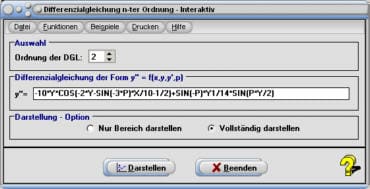 MathProf - DGL 2. Ordnung - DGL zweiter Ordnung lösen - Differentialgleichung 3. Ordnung - DGL 3. Ordnung  - Lineare DGL 2. Ordnung - Lösen - Plotten - Numerisch - Rechner - Lösungen - Grafisch