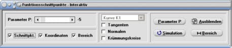 MathProf - Schnittpunkte - Berechnen - Schnittpunktberechnung - Schnittpunktbestimmung - Schnittpunkte zweier Funktionen - Schnittpunkte von Graphen - Rechner - Berechnen - Zeichnen - Graph