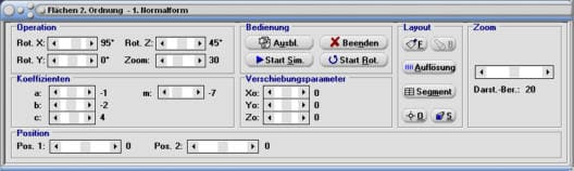Ellipsoid - Hyperboloid - Paraboloid - Zeichnen - Darstellen - Plotten - Plotter - Grafisch - Animation - Simulation - Parameter - Berechnen - Rechner