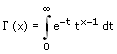 Gamma-Funktion - Formel