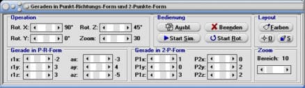 MathProf - Geraden - Gerade - Schnittpunkt zweier Geraden - Geradengleichungen im Raum - Verbindungsvektor - Abstand Gerade-Gerade - Schnittpunkt Gerade-Gerade - Winkel Gerade-Gerade