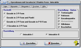 MathProf - Gerade - Geraden - Winkel zwischen zwei Geraden - Lagebeziehung zweier Geraden im Raum - Windschiefe Geraden - Sich schneidende Geraden - Rechner - Berechnen - Zeichnen
