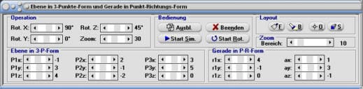 MathProf - Ebene - Ortsvektor - Lotvektor - Normalenvektor - Spurpunkte berechnen - Lotgerade