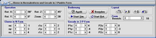 MathProf - Ebene - Normalenform - Normalform - Normalengleichung - Ebene in Normalform - Ebene - Gerade - Ebene in Normalenform
