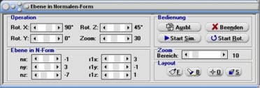MathProf - Ebene - Berechnen - Darstellung - Berechnung - Eigenschaften - Darstellen - Graph - Grafisch - Bild - Plotter - Gleichung - Raum - Räumlich - Rechner - Berechnen - Zeichnen