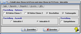 MathProf - Abstand paralleler Ebenen - Darstellungsarten von Ebenen - Ebenengleichung umwandeln - Veranschaulichen - Veranschaulichung