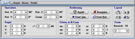 MathProf - Kugel - Ebene - Lagebeziehung Kugel Punkt - Lage Kugel Ebene - Kugelgeometrie - Großkreis - Kleinkreis - Berührungsradius - Lagebeziehung Ebene  - Berechnen - Rechner