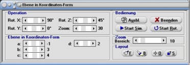 MathProf - Ebene - Koordinatengleichung - Ebene - Ebenengleichung - Ebenengleichungen - Koordinatendarstellung - Koordinatenform - Parameterfreie Form