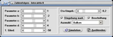 MathProf - Folge - Glied - Parameter - Konvergierende Folgen - Parameter - Verändern - Veränderung - Ändern - Änderung - Darstellen - Rechner - Zeichnen - Plotten - Graph