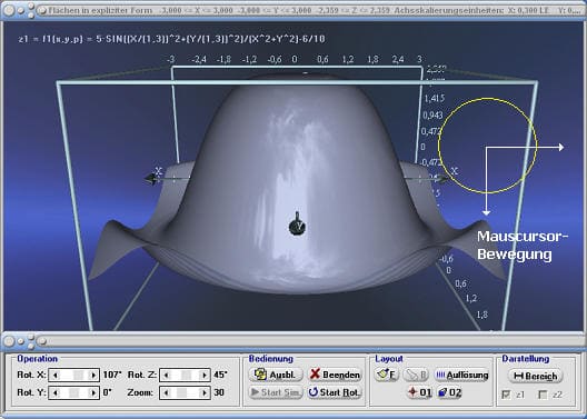 MathProf - 3D - Raum - Darstellung - Handling - Fläche