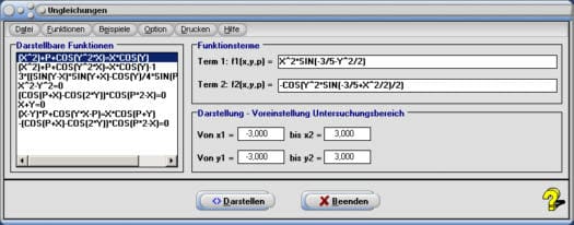 MathProf - Ungleichungen - Lösungsmenge - Rechnen - Rechner - Formeln - Zeichnen - Größer als - Kleiner als - Darstellen