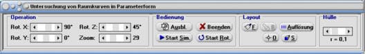 MathProf - Raumkurve - Kurve im Raum - Funktion - Kurve - Tangente - Normale - Binormale - Parameterform - Krümmung - Krümmungskreis - Torsion - Normalebene - Schmiegeebene - Rektifizierende Ebene - Gleichung