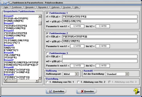 MathProf - Kurve - Polardarstellung - Polarplot - Polar plot - Polares Koordinatensystem - Polargraph - Polarkoordinaten - Plotten - Funktionsgraph - Funktionsterm - Polarkoordinatendarstellung - Darstellen - Plotten - Graph - Grafik - Zeichnen - Plotter