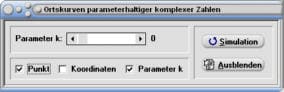 MathProf - Komplex - Ortskurve - Ortskurven - Parameter - Realteil - Imaginärteil - Funktionen - Funktion - Kurven - Graphen - Plotten - Zeichnen - Funktionenplotter