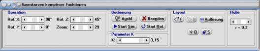 MathProf - Raumkurven - Komplex - Komplexe Zahlen - 3D-Plotter - Dreidimensional - Spirale - Funktion - Plotter - Gleichung - Bogen