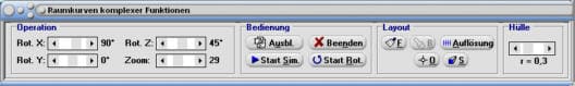 MathProf - 3D-Kurven - Komplex - Komplexe Zahlen - Beispiel - Raum - Bogenlänge - Grafisch - Darstellen - Plotten - Rechner - Berechnen - Graph - Grafik - Zeichnen