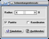 MathProf - Sekanten-Tangenten-Satz - Sehnen-Tangenten-Satz - Sehnentangentensatz - Grafisch - Kresi - Rechner - Berechnen - Darstellen - Zeichnen