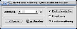 MathProf - Implizite Gleichung - 2 Unbekannte - Nichtlineares Gleichungssystem - Nichtlineare Gleichungssysteme - Lösen - Rechner - Berechnen
