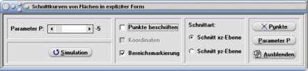 MathProf - Schnittkurven - Schnittkurve - Schnitt - Schneiden - Ebene - Fläche - Funktion - Graph - Darstellen - Zeichnen - Plotten