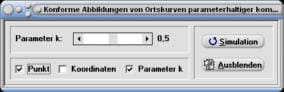 MathProf - Konforme Abbildung - Ortskurven - Komplex  - Zeichnen - Plotten - Grafisch - Parameterform