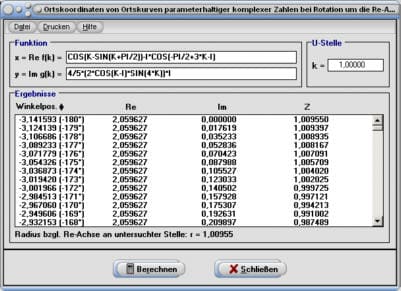 MathProf - Komplex - Ortskurven - Ortskurve - Komplexe Funktion - Bilder - Plot - Darstellung - Definition - Rechner - Berechnen - Plotten - Darstellen - Rotationskörper - X-Achse - Rotationsvolumen - Mantelfläche - Mantel - Plotten - Graph - Grafisch - Bilder - Plot