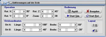 MathProf - Orthodrome - Loxodrome - Erde - Entfernung - Entfernungen - Kurswinkel - Anfahrtswinkel - Abfahrtswinkel - Berechnen - Rechner - Zeichnen