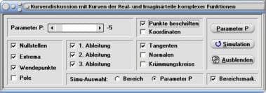 MathProf - Relativer Hochpunkt - Relativer Tiefpunkt - Relatives Maximum - Relatives Minimum - Hochpunkte - Tiefpunkte - Extrema - Extremstellen - Wendepunkte - Komplex - Realteil - Imaginärteil - Real - Imaginär - Rechner - Berechnen - Plotter - Darstellen
