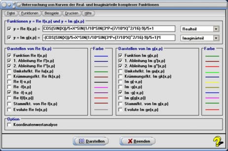 MathProf - Graphen - Spiegelung - Spiegeln - Graph - Ableitung - Darstellung - Berechnen - Ableitungsfunktion - Verkettung - Verknüpfung - Evolute - Krümmungskurve - Ableitungsfunktion - Komplex - Realteil - Imaginärteil - Zeichnen - Plotten - Darstellen - Werte