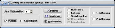 MathProf - Lagrangesches Interpolationsverfahren - Lagrangesches Interpolationspolynom - Lagrange Interpolation - Newton Interpolation - Interpolationsformel - Lagrange-Verfahren - Lagrangesche Interpolation - Lagrangesche Interpolationsformel - Rechner - Berechnen - Darstellen - Zeichnen