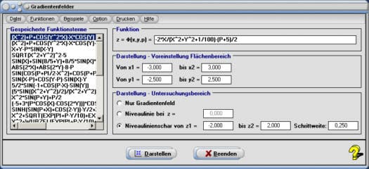 MathProf - Gradientenfeld - Gradientenfelder - Gradient - Gradienten - Bestimmen - Mathematik - Plot - Rechner - Berechnen