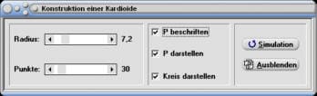 MathProf - Kardioide - Fläche - Flächeninhalt - Bogenlänge - Formel - Gleichung - Definition - Graph - Konstruieren - Konstruktion - Rechner - Berechnen - Darstellen - Zeichnen - Plotten