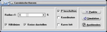 MathProf - Cassinische Kurven - Cassini - Kurve - Formel - Funktion - Gleichung - Definition - Graph - Rechner - Berechnen - Darstellen - Zeichnen - Plotten