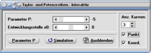 MathProf - Parameter - Entwicklung - Stelle - Taylor Reihen - Taylorreihe - Berechnen - Entwicklungsstelle - Koeffizienten - Entwicklungspunkt - Taylor-Formel - Taylorpolynom zweiten Grades - Rechner - Berechnen - Zeichnen - Entwickeln - Entwicklung