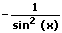 1. Ableitung von cot(x)