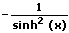 1. Ableitung von coth(x)