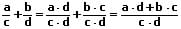 Mathprof - Brüche addieren - Brüche - Addition - Ungleichnamig - Beispiel - 1