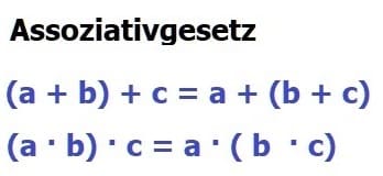 MathProf - Assoziativgesetz - Verbindungsgesetz - Definition